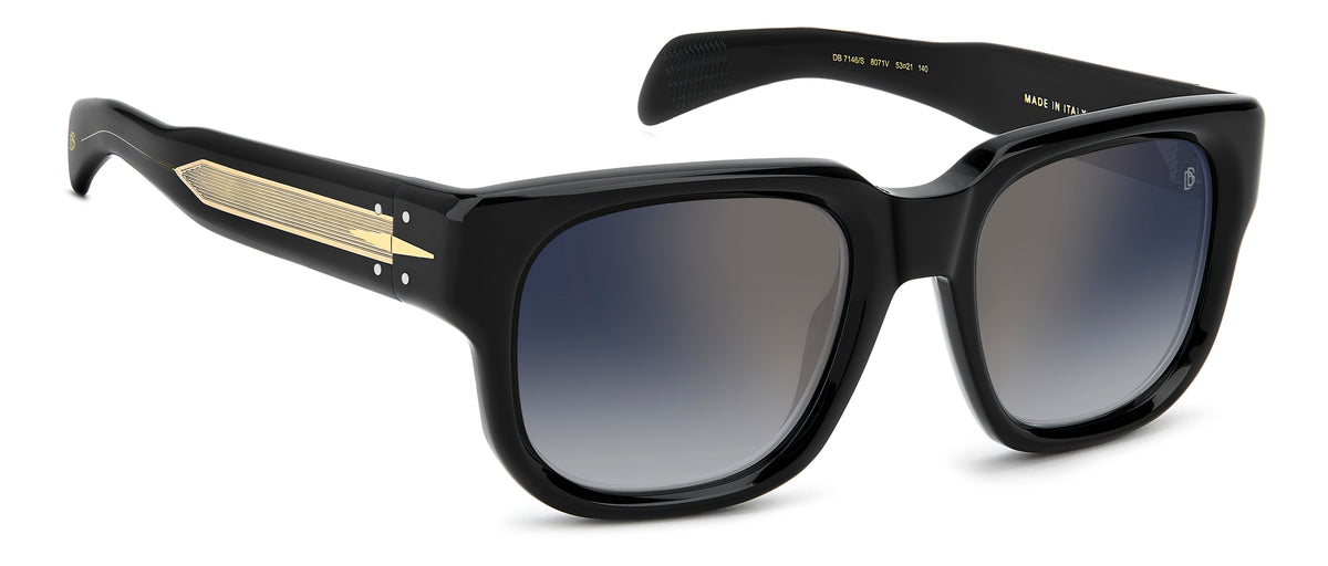 David Beckham DB 7146/S-53-807 BLACK 1V BL SF GDSP