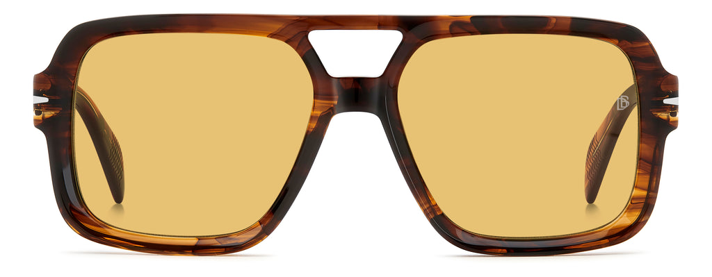 David Beckham DB 7151/S-55-EX4 BRW HORN HO YELLOW