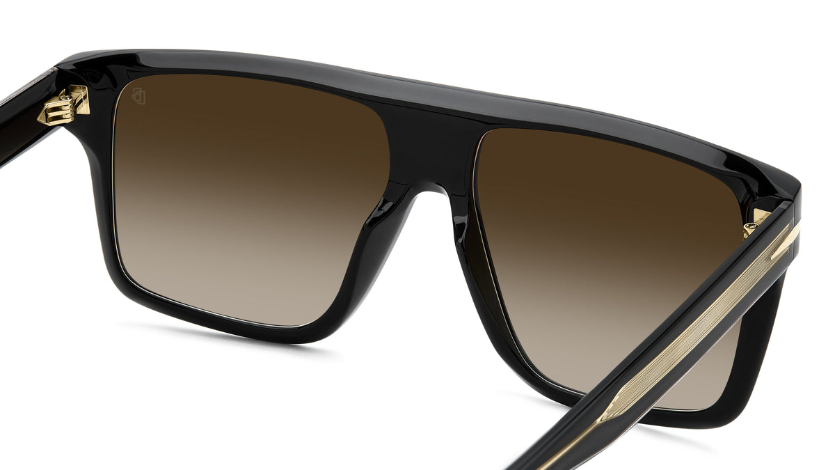 David Beckham DB 7149/S-59-807 BLACK QY BRW SF GRN SP