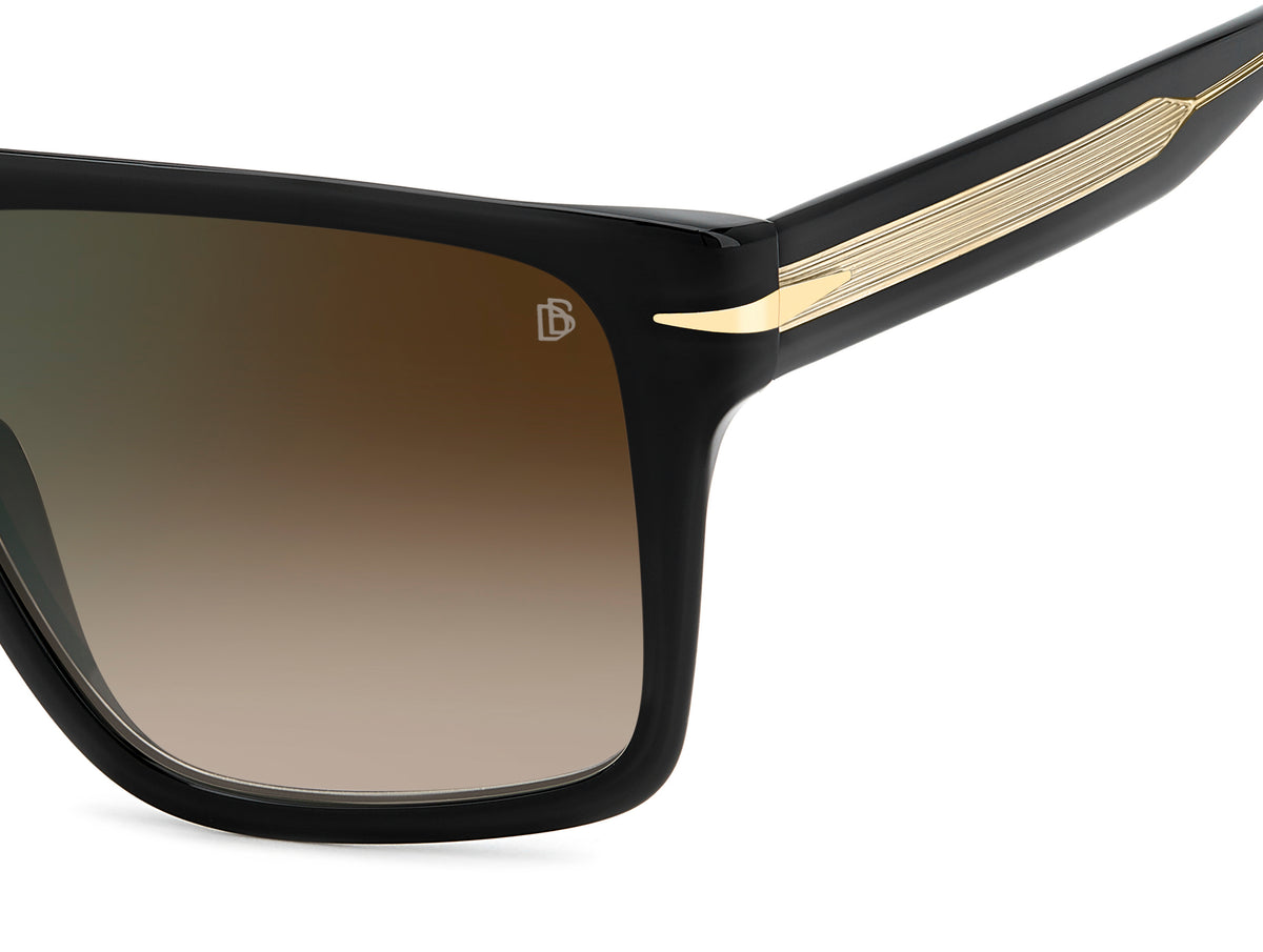 David Beckham DB 7149/S-59-807 BLACK QY BRW SF GRN SP