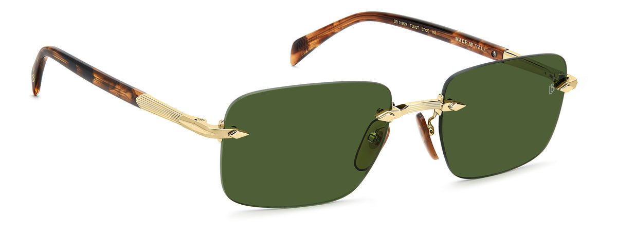 David Beckham DB 1195/S-57-T5U GD BWHORN QT GREEN