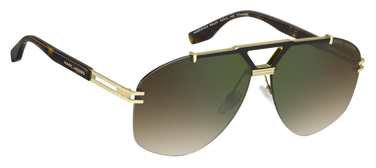 Marc Jacobs MARC 873/S-62-RHL GOLD BLCK CS GRNSF GRNSP
