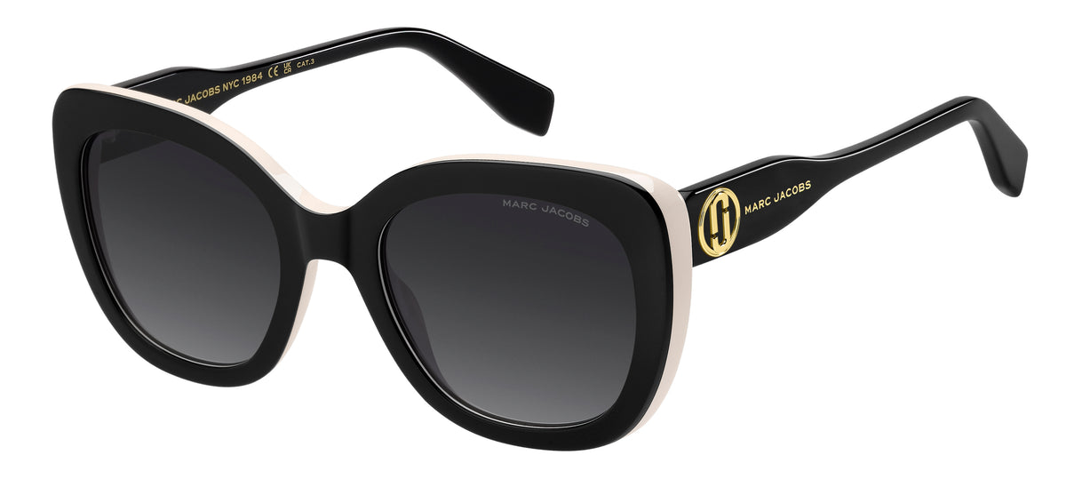 Marc Jacobs MARC 852/S-53-80S BLCK WHTE 9O DARK GREY SF