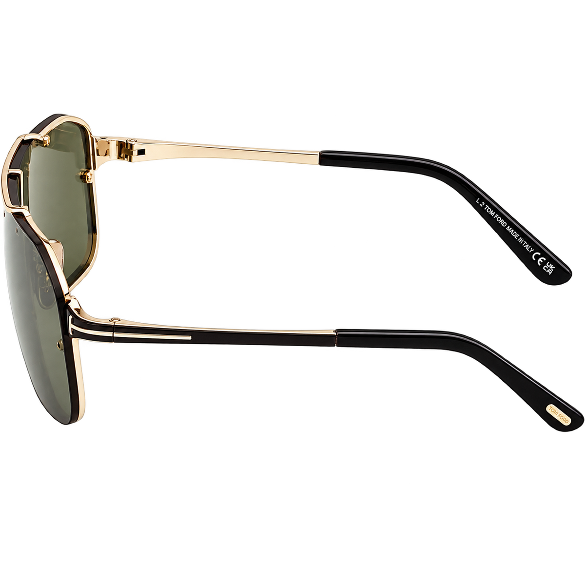 Tom Ford FT14110032N Shiny Pale Gold/ Green