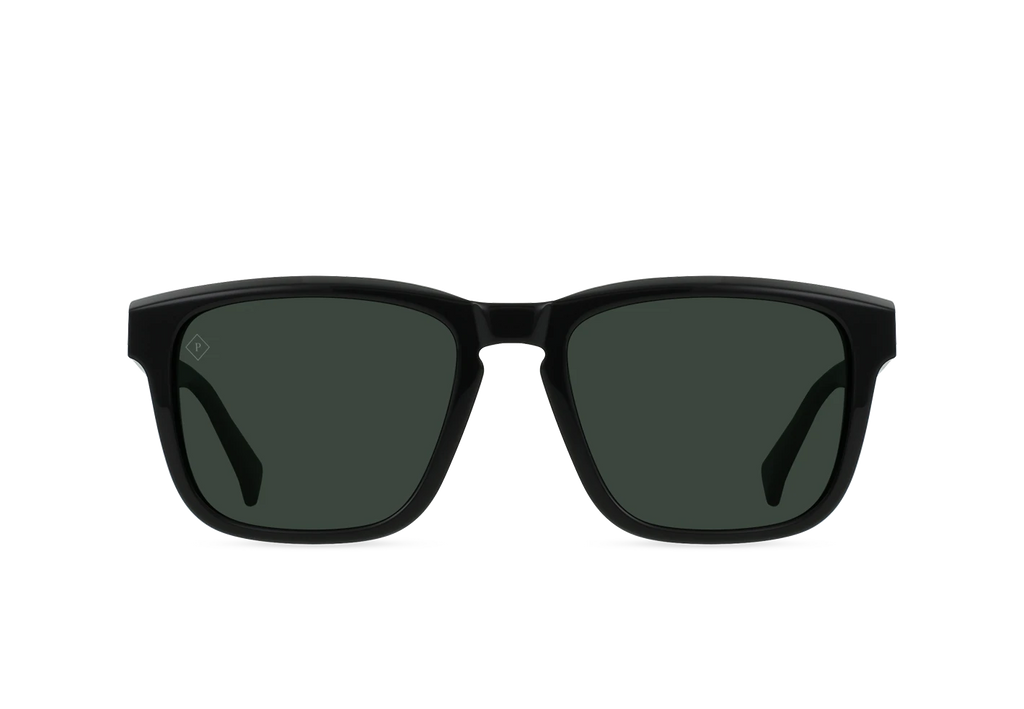 Raen Lumis Recycled Black/ Green Polarized 54
