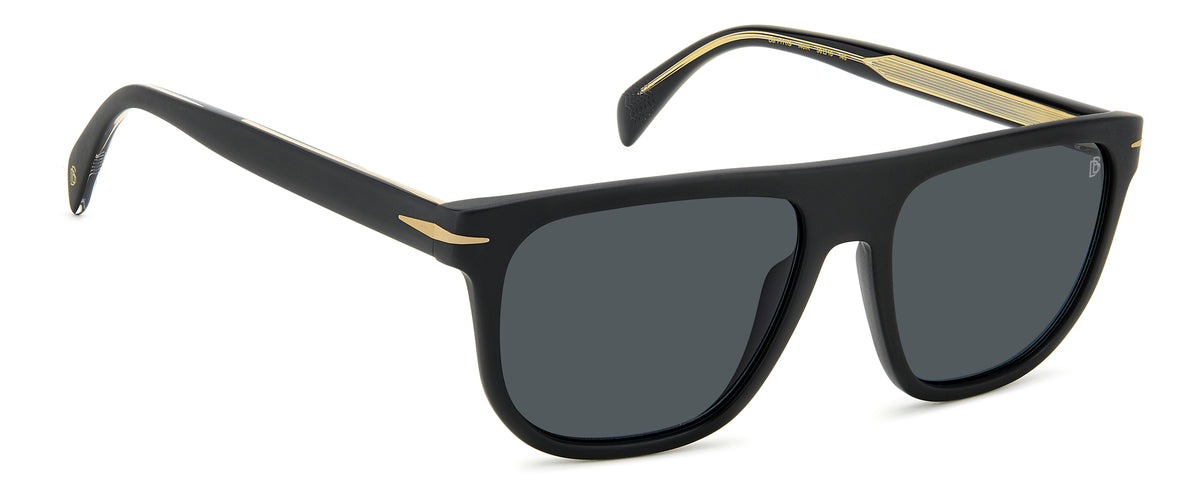 David Beckham DB 7111/S I46 56 IR MATTE BLACK GOLD/ GREY