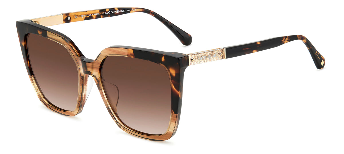 Kate Spade Marlowe/G/S 206543 Horn Beige/ Brown Shaded