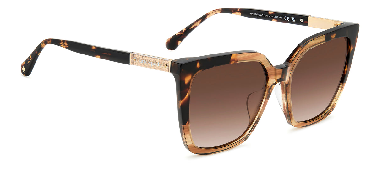 Kate Spade Marlowe/G/S 206543 Horn Beige/ Brown Shaded