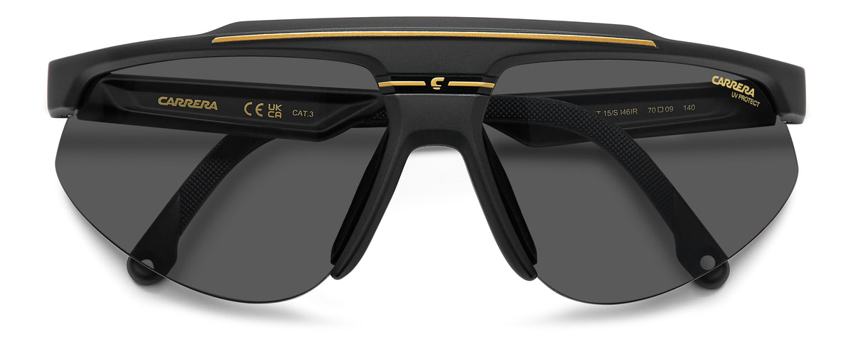 Carrera C SPORT 15/S-70-I46 MT BK GD IR GREY - Blue Star Eyewear