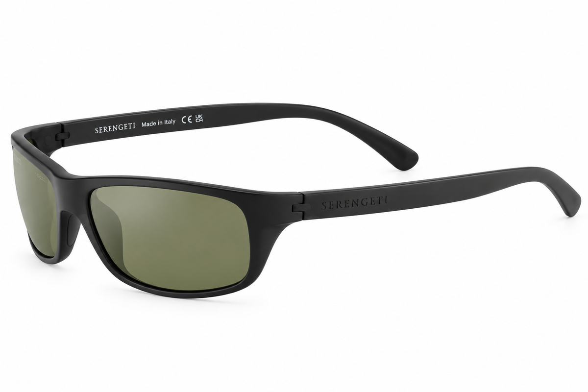 Serengeti Bormio SS009007 Matt Black/ Green Silver Photochromic Polarised