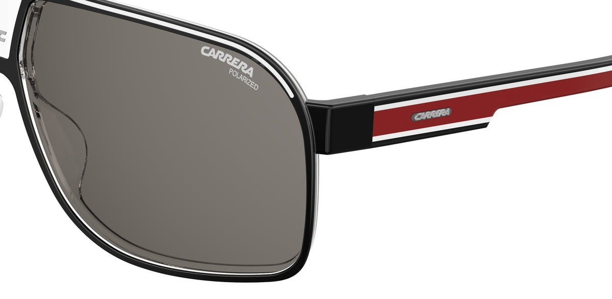 Carrera GRAND PRIX 2 OIT 64 WJ BLACK RED/ GREY SHADED POLARIZED - Blue Star Eyewear