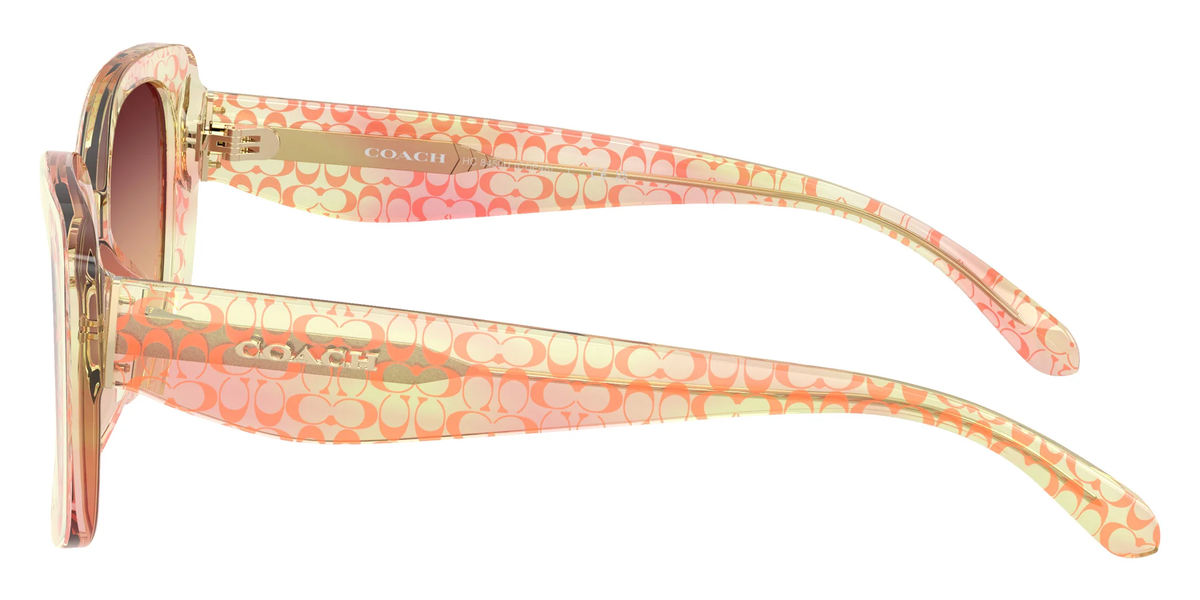 Coach 0HC8450U5934W852 Peach/ Burgundy Peach