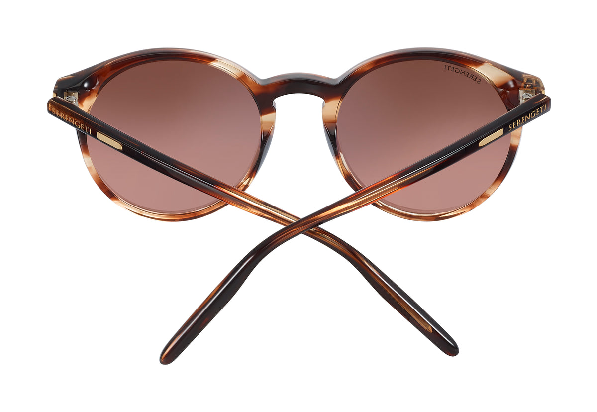 Serengeti Leonora 8841 Shiny Stripped Brown/ Brown