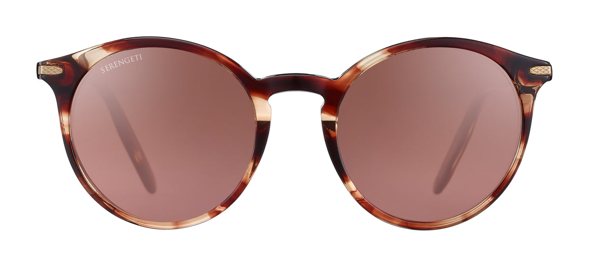 Serengeti Leonora 8841 Shiny Stripped Brown/ Brown