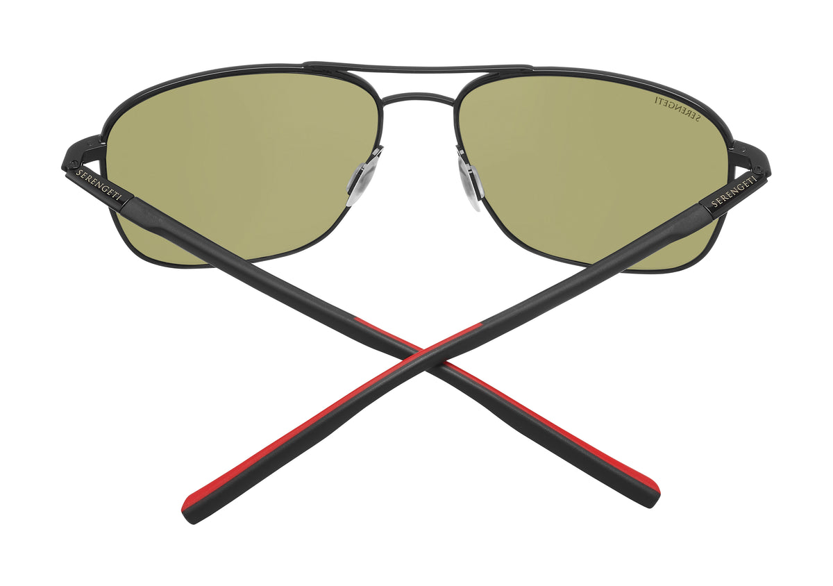 Serengeti Spello 8796 Shiny Black / Black / Red 58 / Metal
