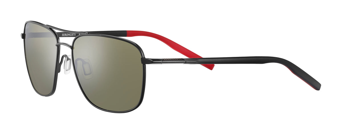 Serengeti Spello 8796 Shiny Black / Black / Red 58 / Metal