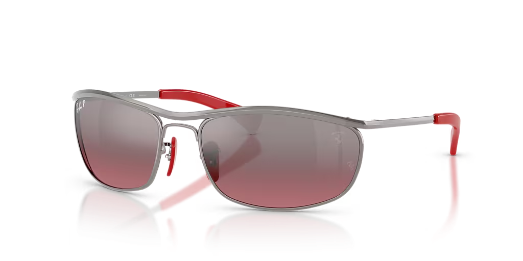 Ray-Ban 0RB3819MF0017A62 Gunmetal/ Violet Polarised+