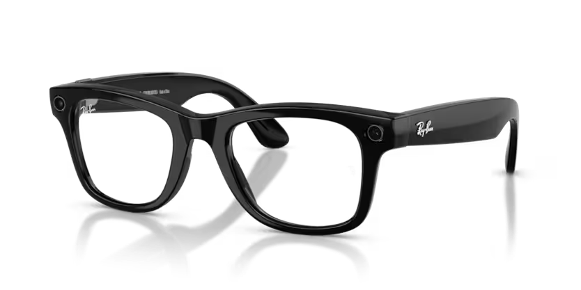 Ray-Ban Meta WAYFARER 0RW4012 601/1M50 Black/ Clear/Graphite Green