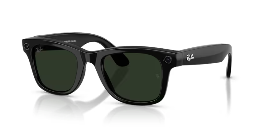Ray-Ban Meta WAYFARER 0RW4012 601/1M50 Black/ Clear/Graphite Green