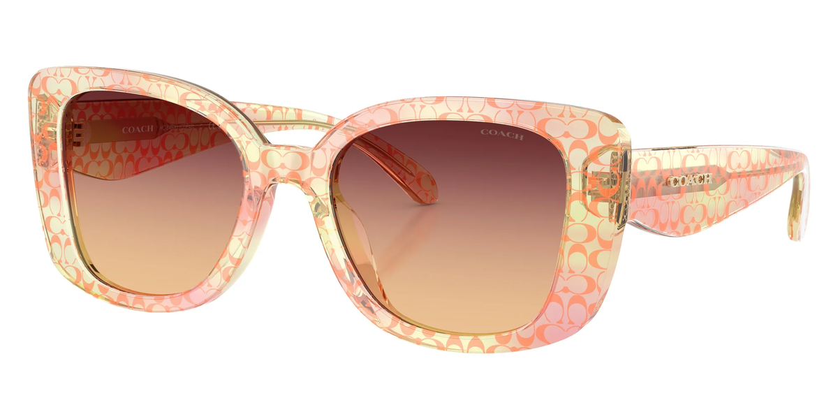 Coach 0HC8450U5934W852 Peach/ Burgundy Peach