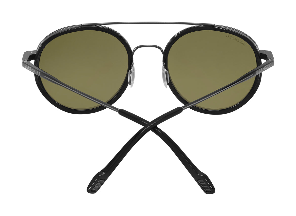 Serengeti Geary SS526001 Shiny Dark Gunmetal/Black Shiny 52 / Composite
