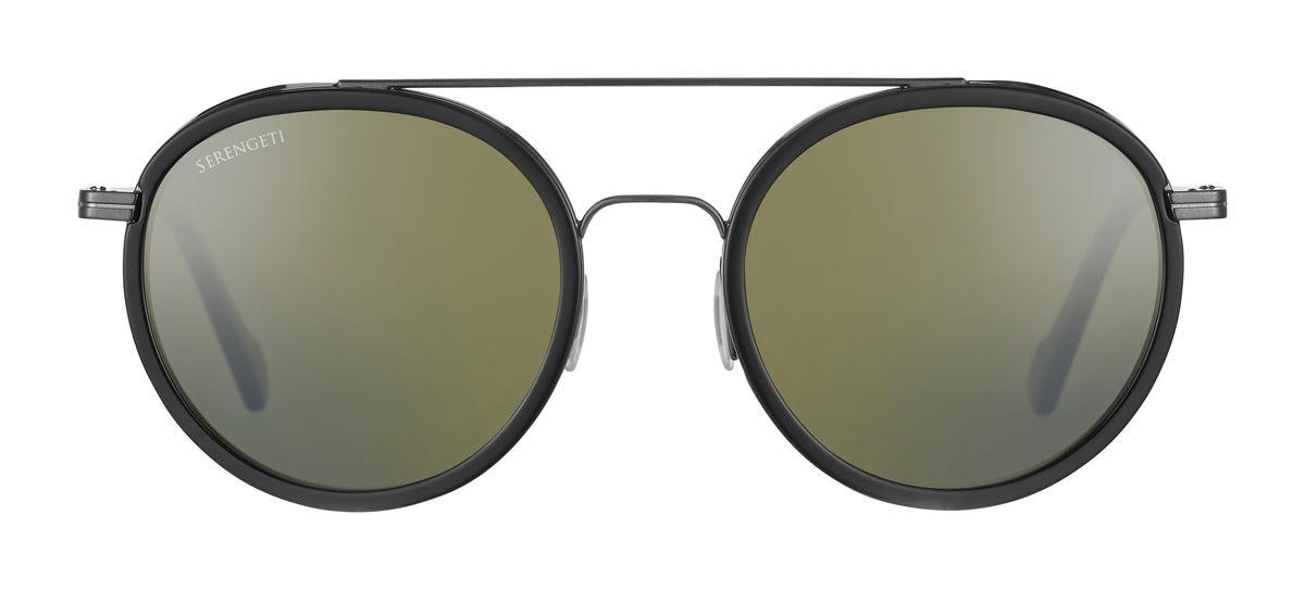 Serengeti Geary SS526001 Shiny Dark Gunmetal/Black Shiny 52 / Composite