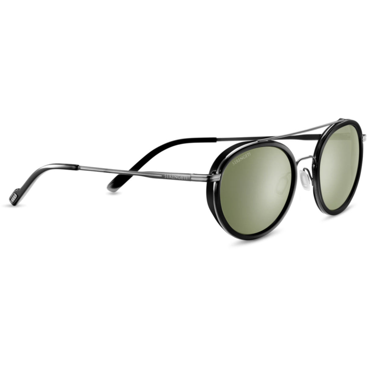 Serengeti Geary SS526001 Shiny Dark Gunmetal/Black Shiny 52 / Composite