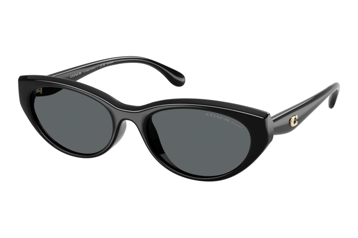 Coach 0HC8456D50028155 Black/ Grey Solid Polarized