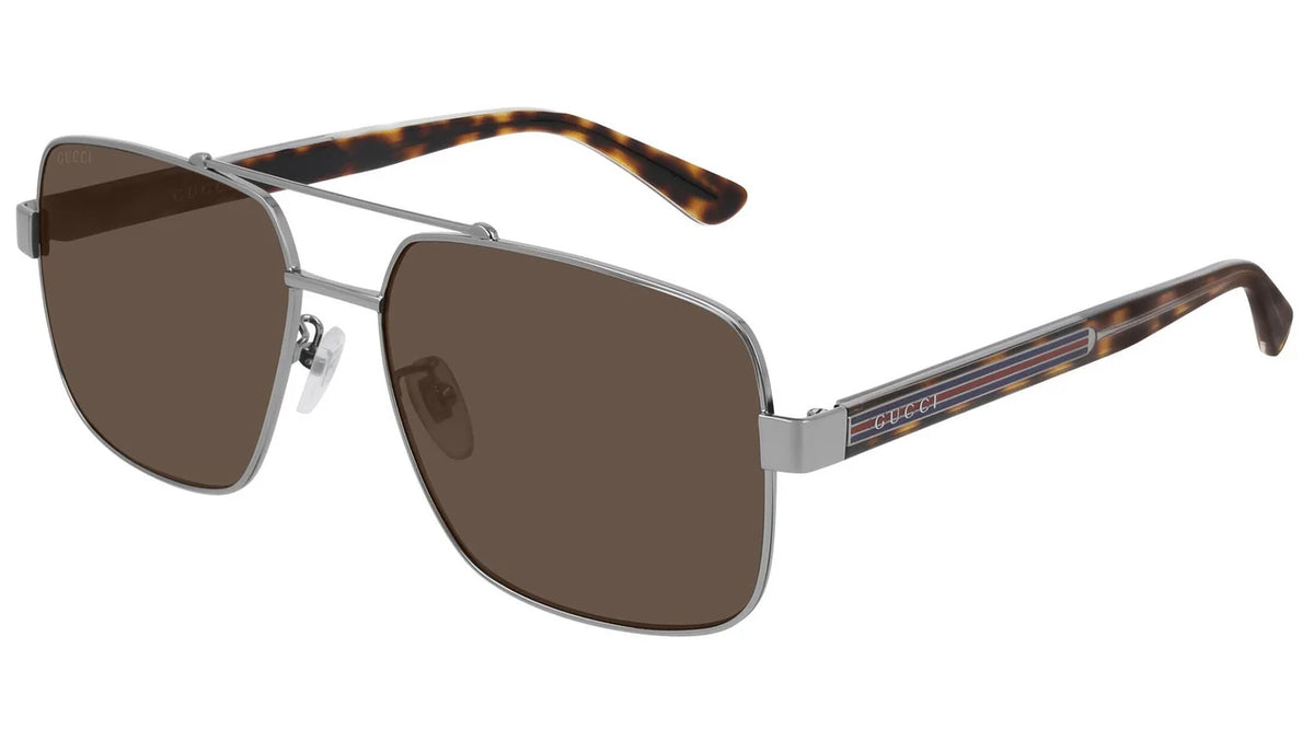 Gucci - GG0529S 002 RUTHENIUM-CRYSTAL BROWN