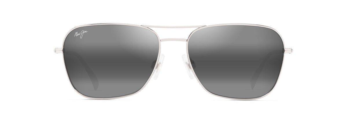 Maui Jim Naauao 675-17A Shiny Silver w/Crystal/ Neutral Grey