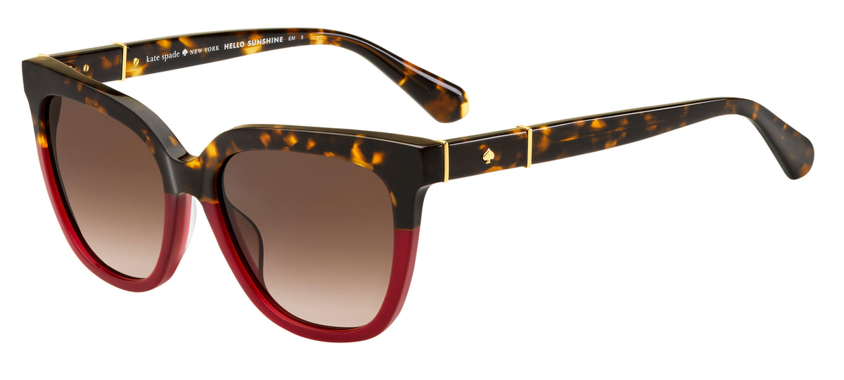 Kate Spade Kahli/S 200685 Havana Burgundy/ Brown Shaded