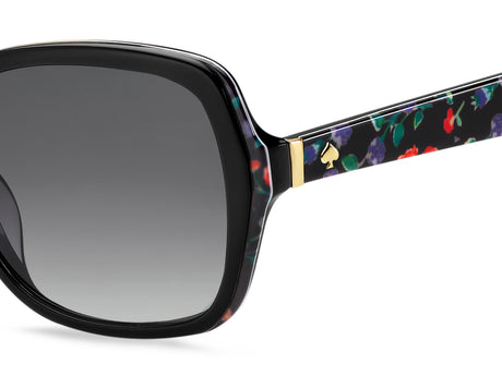 Kate Spade Karalyn/S 201187 Pattern Black/ Dark Grey Shaded
