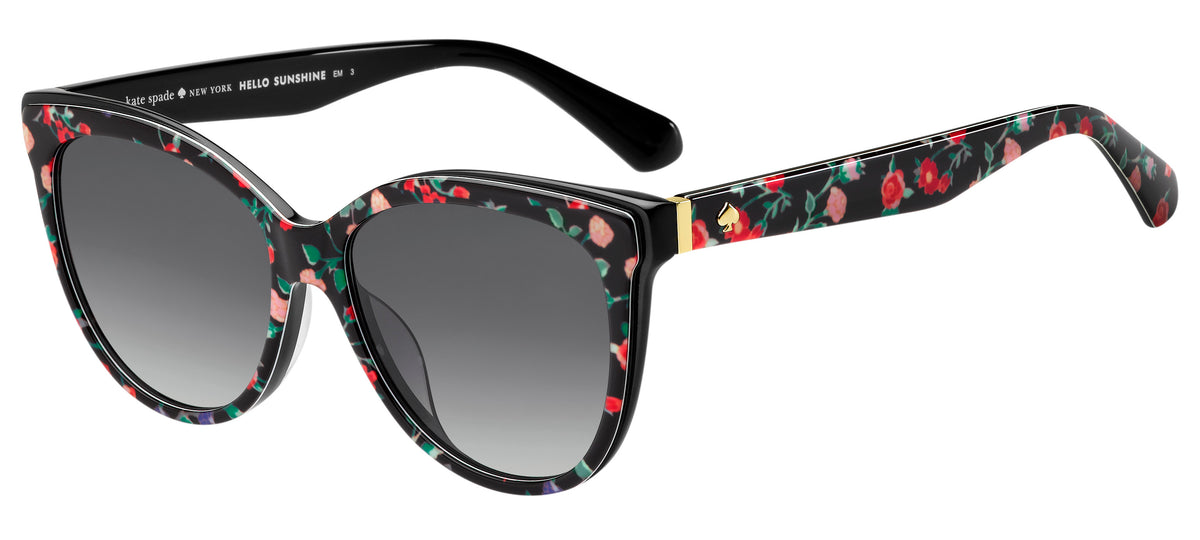 Kate Spade Daesha/S 201192 Black Havana/ Grey Shaded Polarized 56 / Plastic / Acetate