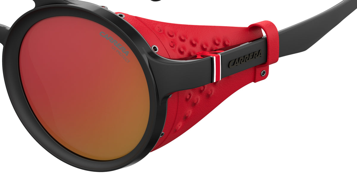 Carrera 5046/S-49-BLX MT BLK RD UZ RED FL