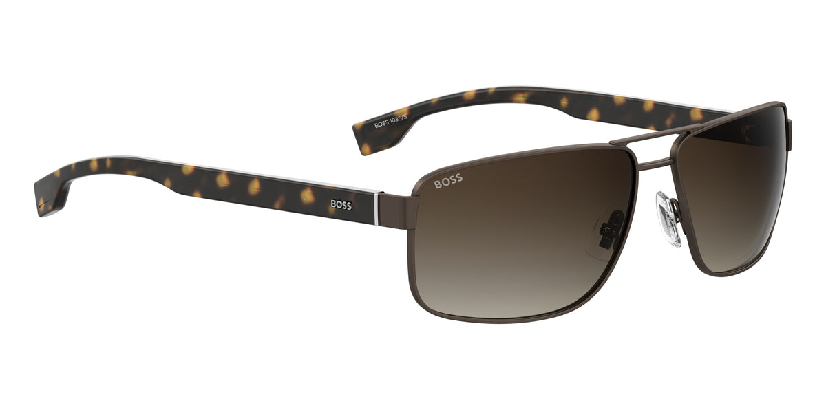 BOSS 1035/S Matte Brown/ Brown Shaded