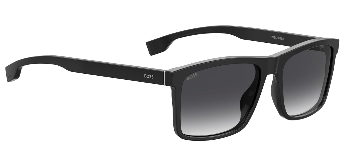 BOSS 1036/S Black/ Dark Grey Shaded