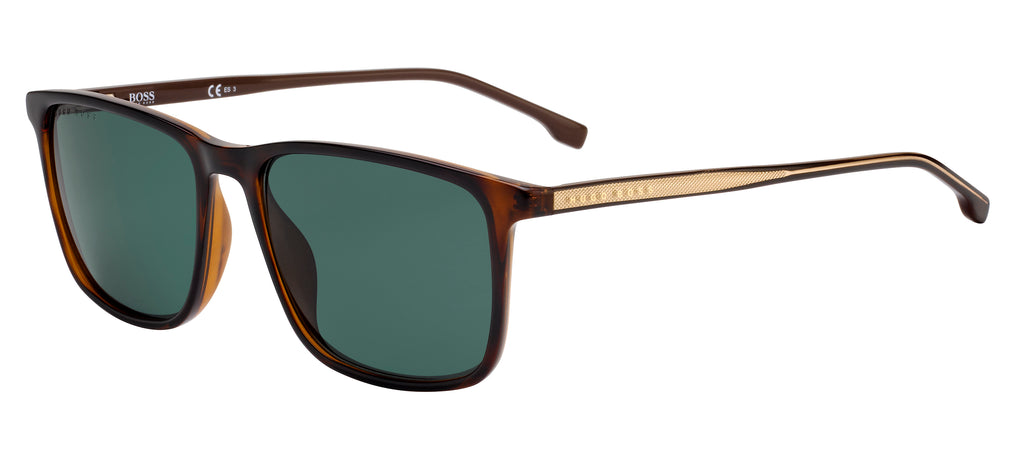 BOSS 1046/S Havana/ Green 56 / CR-39 Organic / Optyl