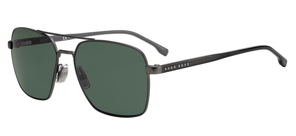 Hugo Boss BOSS 1045/S Matte Ruthenium Black/ Green