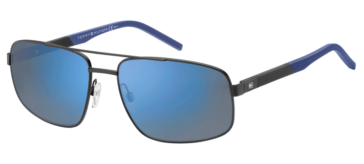 Tommy Hilfiger TH 1651/S Matte Black/ Blue Mirror