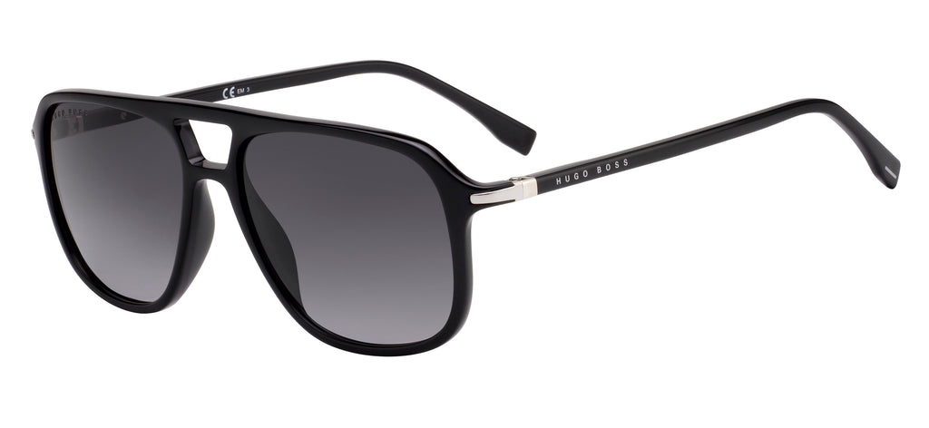 BOSS 1042/S Black/ Dark Grey Shaded 56 / Plastic / Optyl