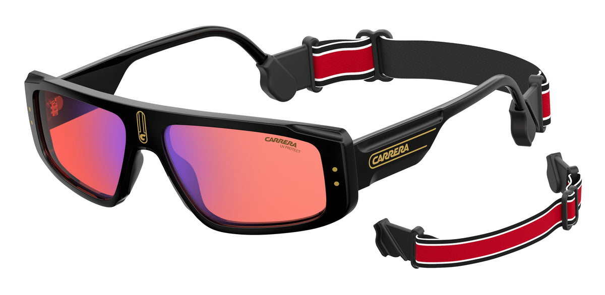 Carrera 1022/S-58-71C BLCK YLLW UZ RED FL