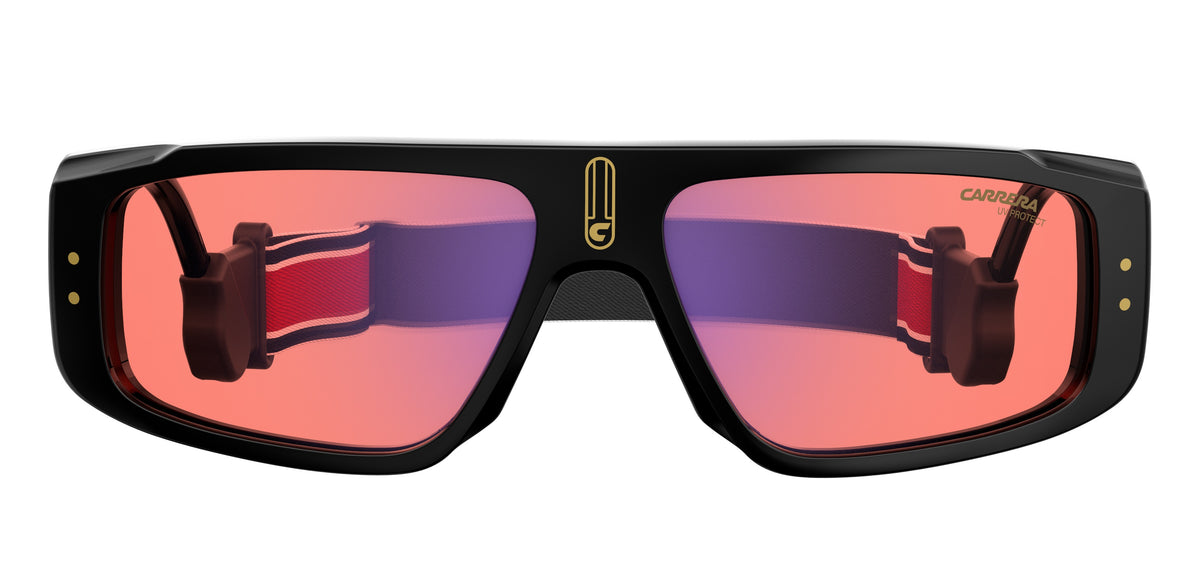 Carrera 1022/S-58-71C BLCK YLLW UZ RED FL
