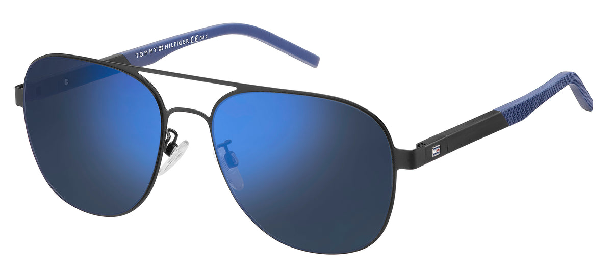 Tommy Hilfiger TH 1620/F/S Matte Black/ Blue Mirror