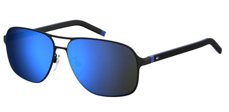 Tommy Hilfiger TH 1719/F/S Matte Black Blue/ Blu Sky Mirror Lens