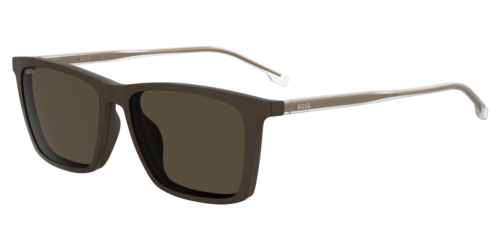 BOSS 1151/CS Matte Brown/ Grey Polarized