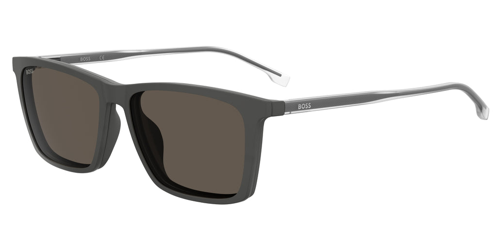 BOSS 1151/CS Matte Grey/ Green Polarized