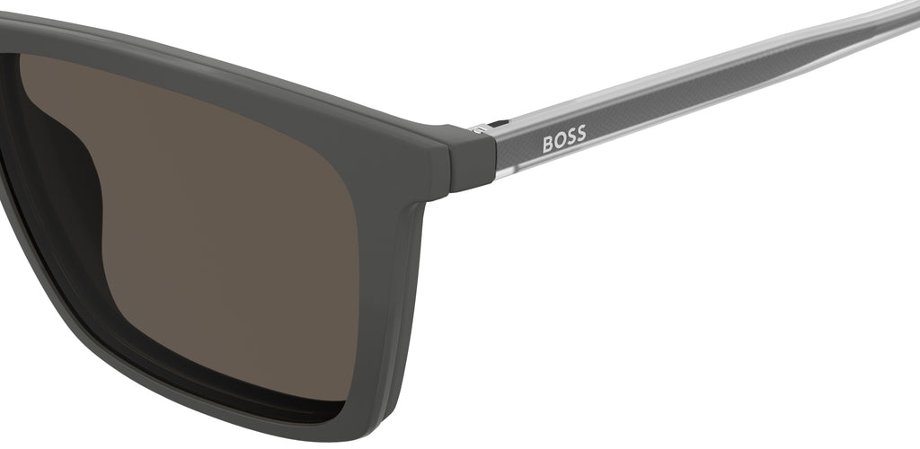 BOSS 1151/CS Matte Grey/ Green Polarized