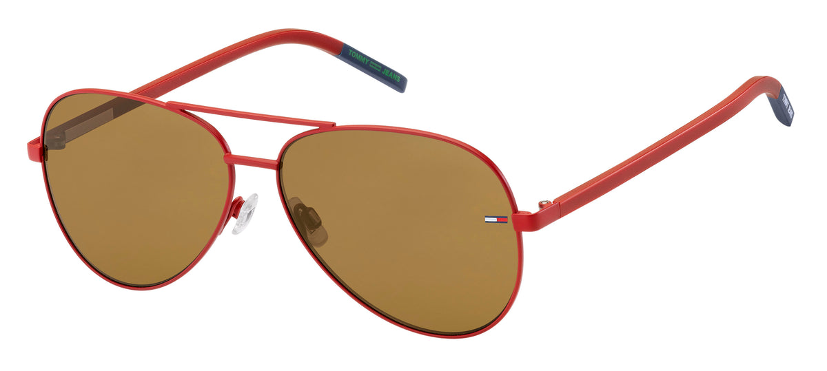 Tommy Hilfiger TJ 0008/S Matte Red/ Brown