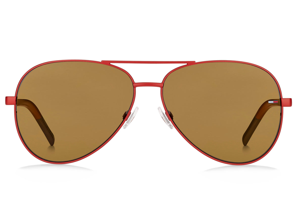 Tommy Hilfiger TJ 0008/S Matte Red/ Brown