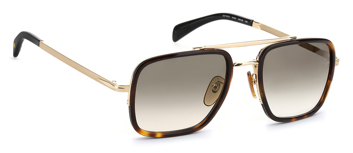 David Beckham DB 7002/S Gold Havana/ Green Lens